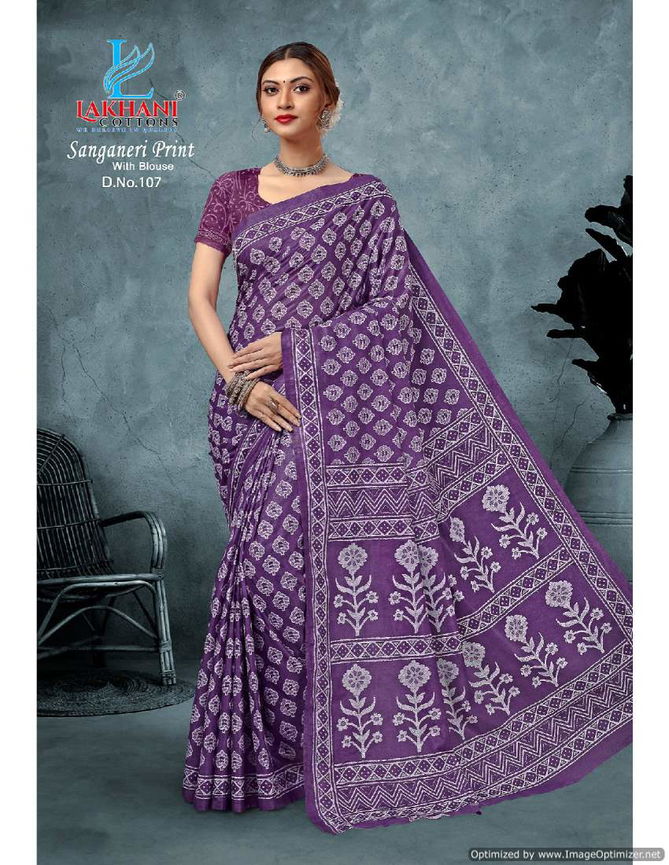 Sanganeri Vol 1 By Lakhani Daily Wear Cotton Sarees Wholesale Online